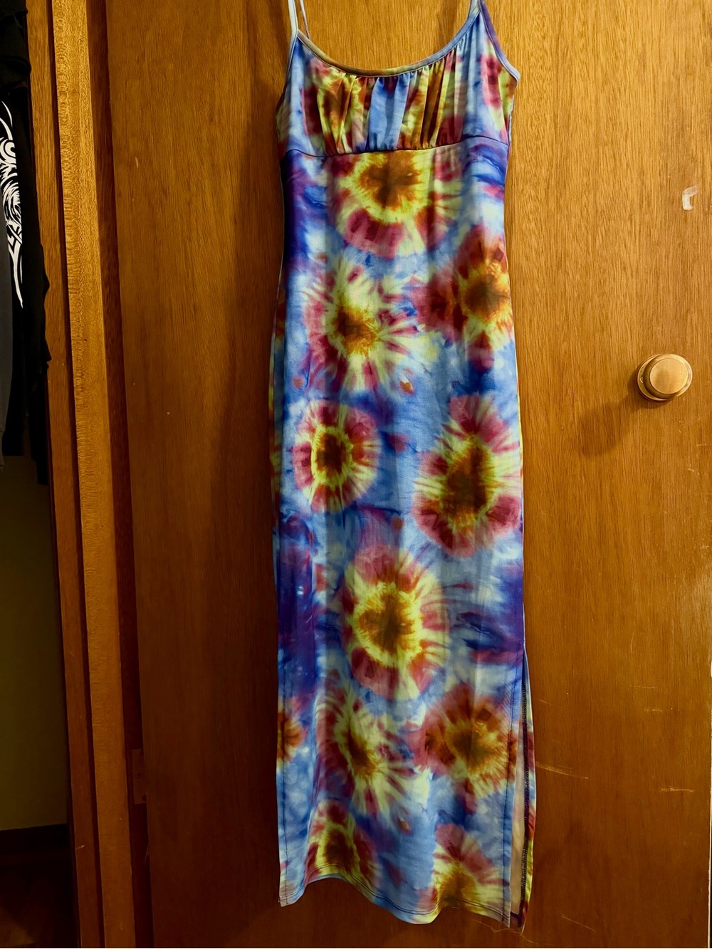 Topshop Psychedelic Midi Slip Dress